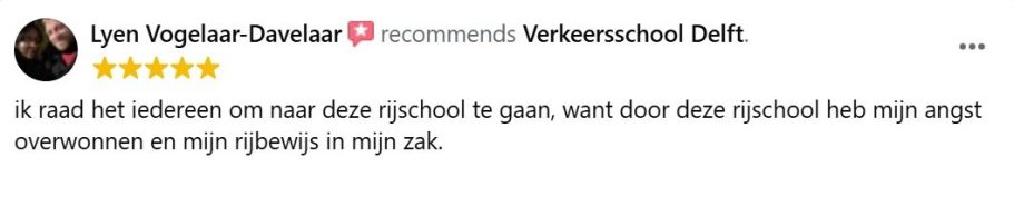 Ervaringen met rijschool Delft – angst overwinnen en slagen Review van leerling die angst overwon en slaagde bij Verkeersschool Delft